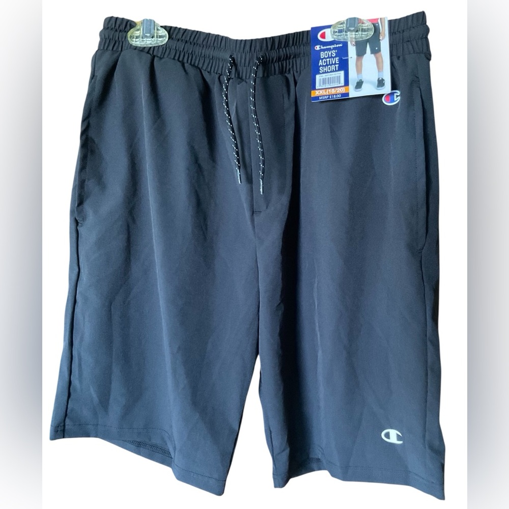 Boys Black XXL (16-20) Champion Shorts